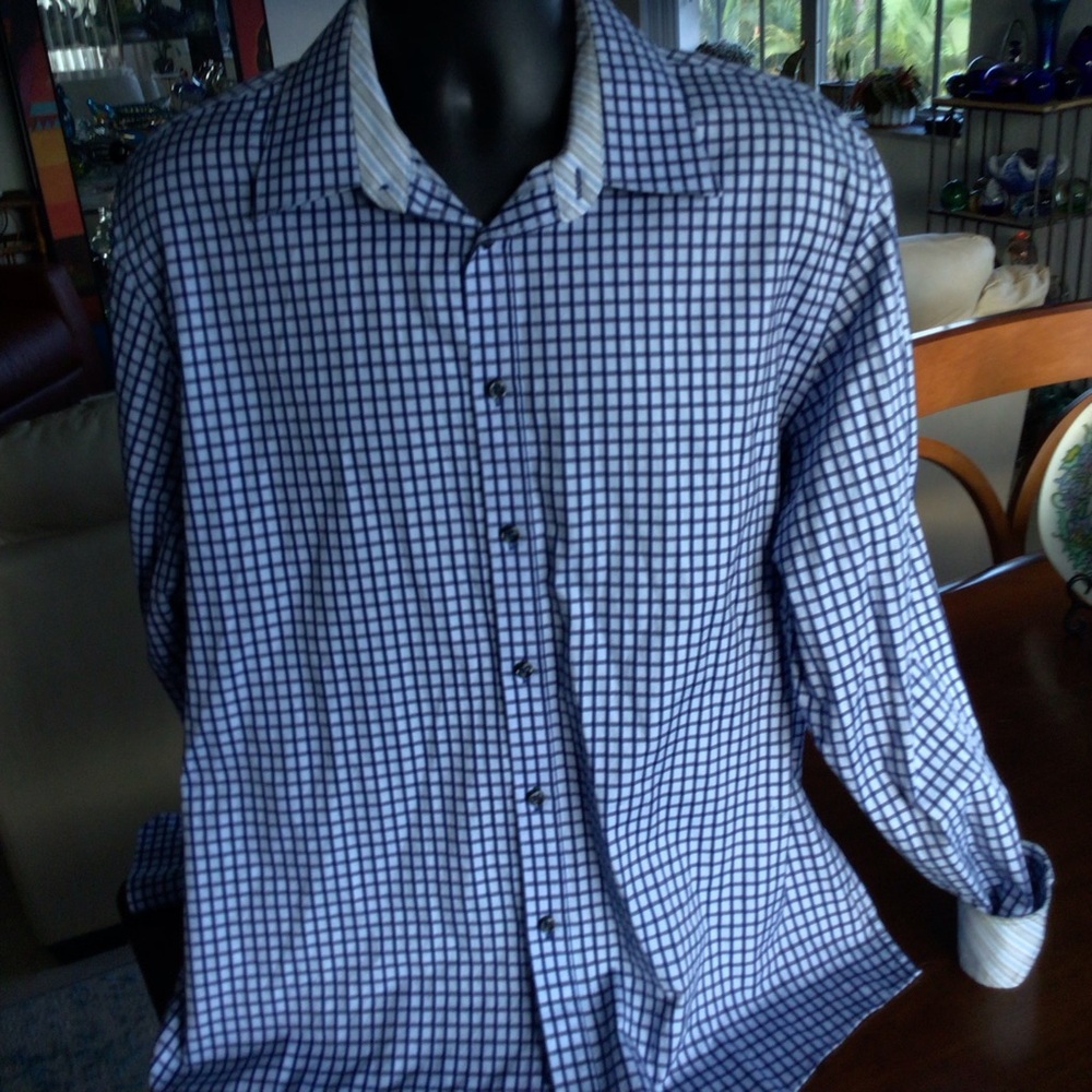 J Hane Barnes men’s flip cuff dress shirt XL